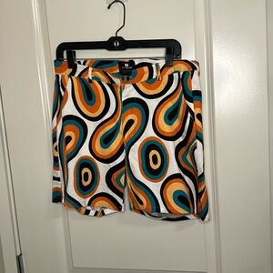 Standard issue chino shorts teal swirl new with tag